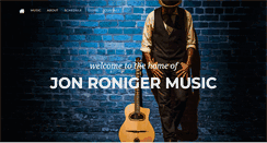 Desktop Screenshot of jonronigermusic.com