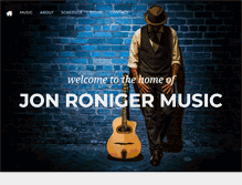 Tablet Screenshot of jonronigermusic.com